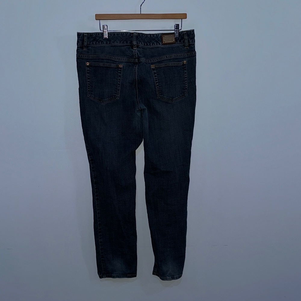 Michael Kors Women’s Size 12 Blue Denim Jeans Mid Rise Straight Leg - Picture 3 of 8